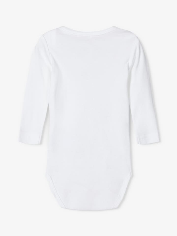 name it 3er Pack Baby langarm Body mit Teddy Motiv in Blau günstig kaufen