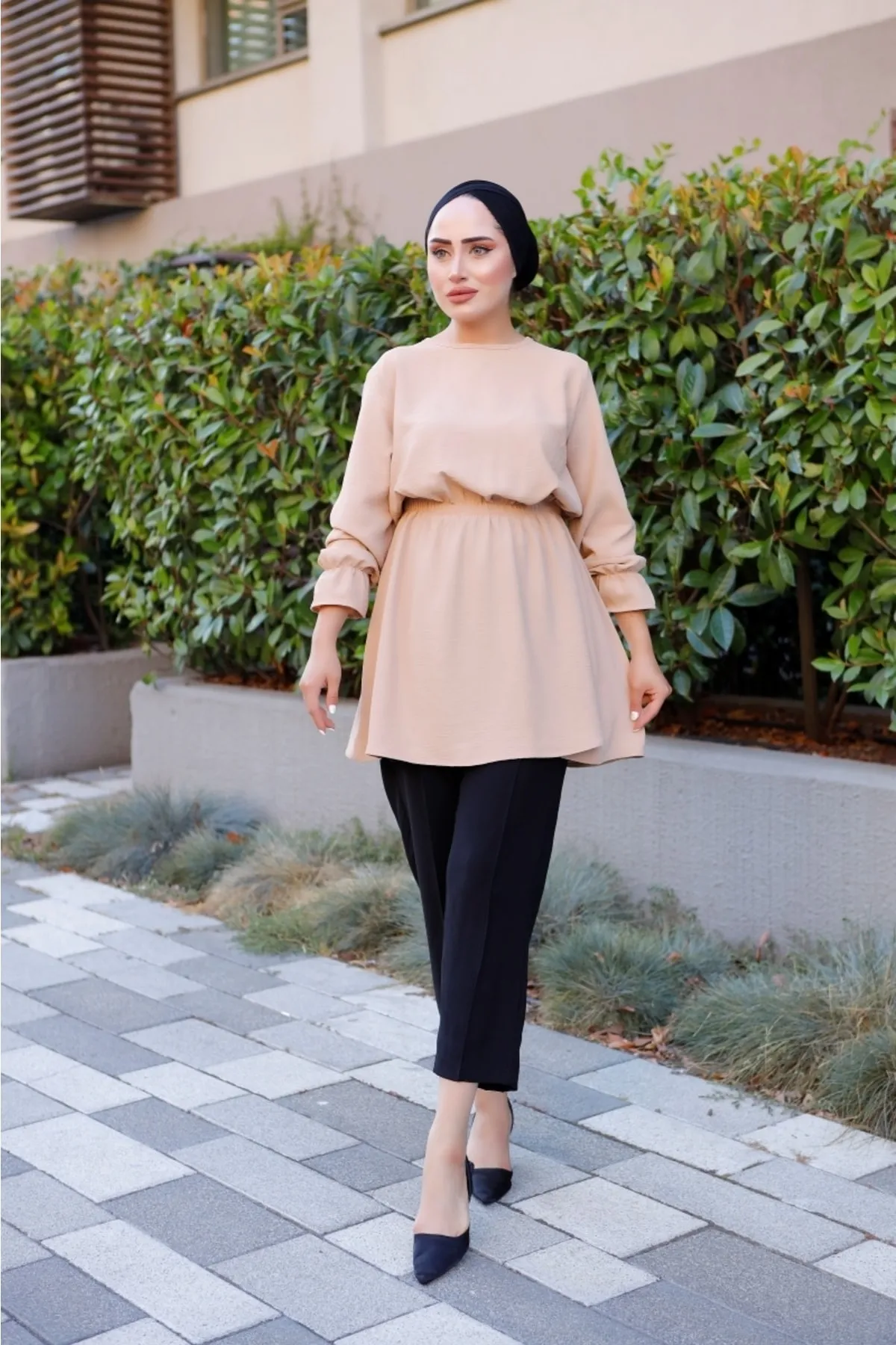 VOLT CLOTHİNG  Tuniken - Beige - Regular Fit