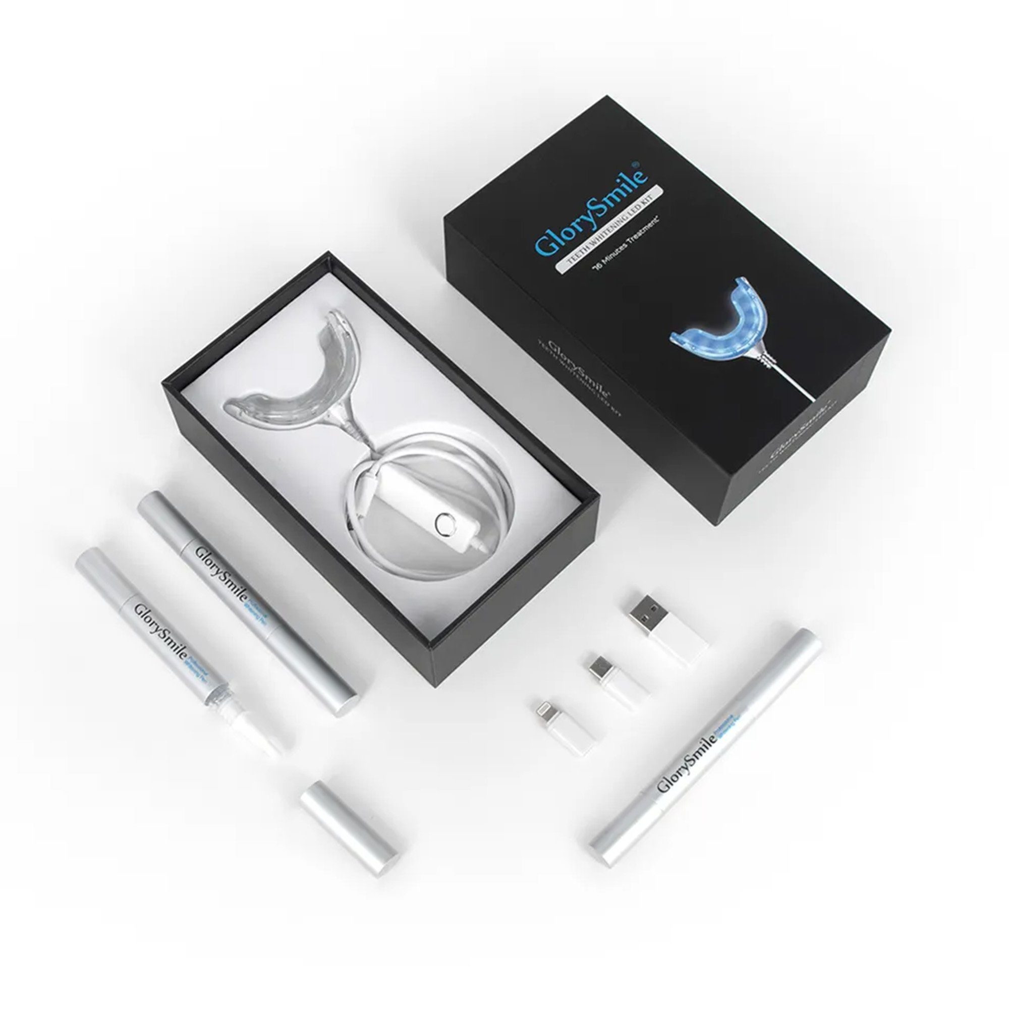 TechnoCLEAN Zahnbleaching-Kit Bleaching Set für zuhause Zähne aufhellen