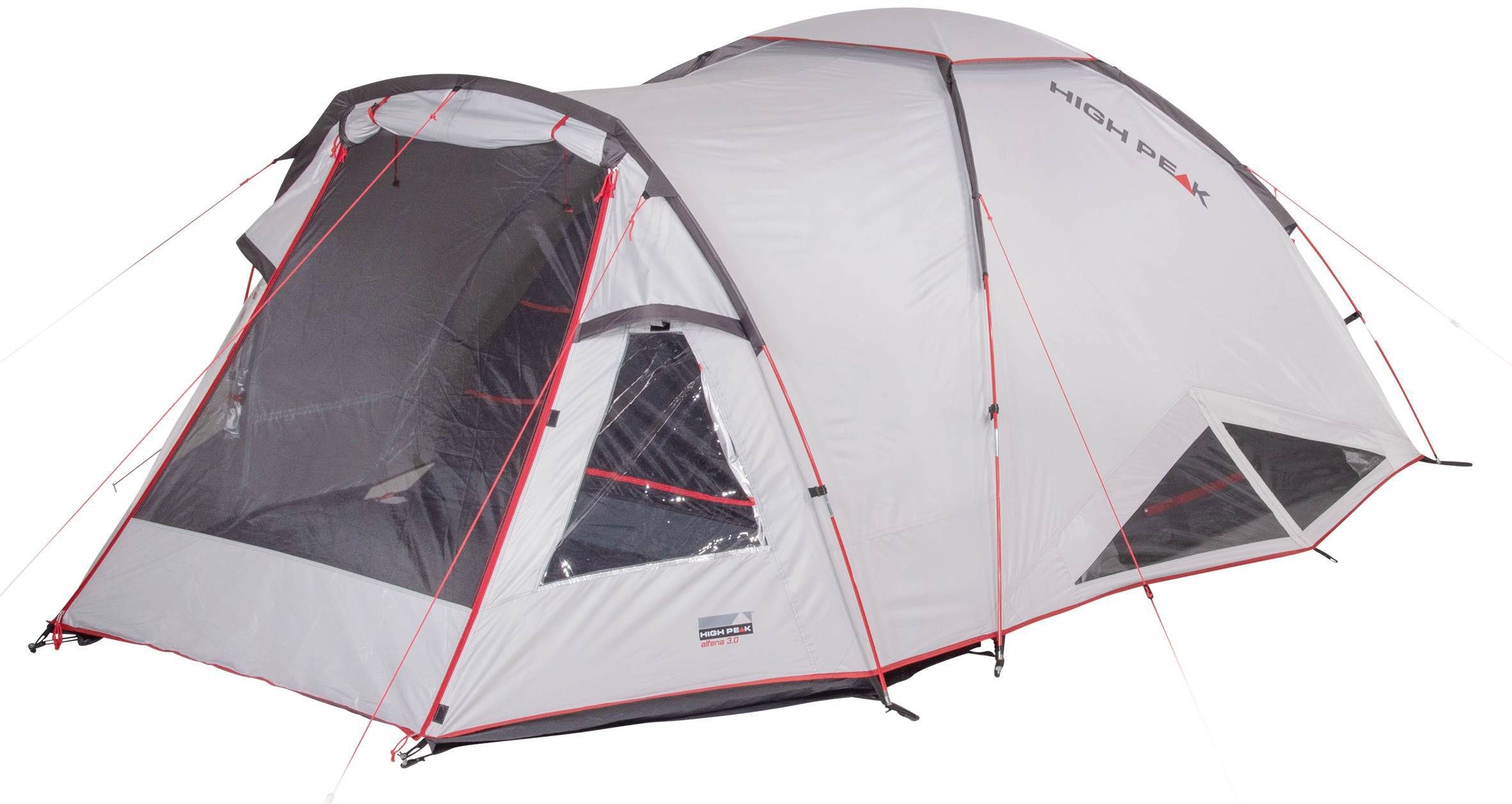 High Peak Kuppelzelt Zelt Alfena 3.0, Personen: 3 (mit Transporttasche)