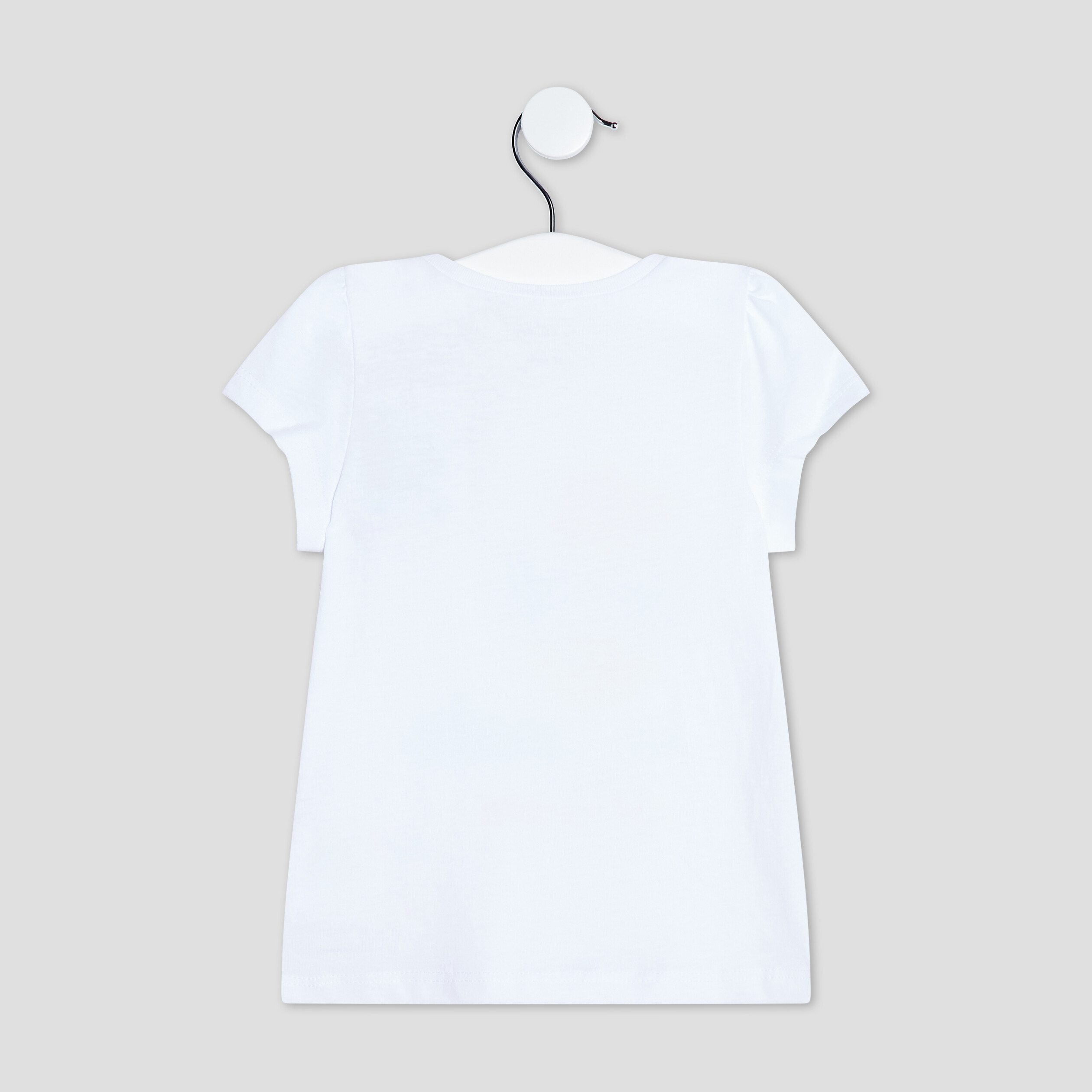 T-shirt manches courtes blanc bébé fille | La Halle