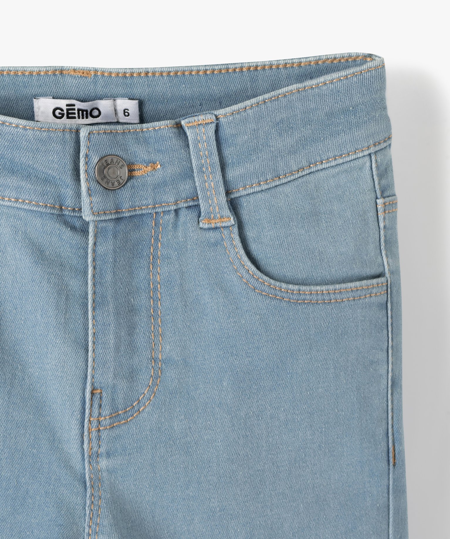Jean fille coupe Skinny extensible denim | GEMO
