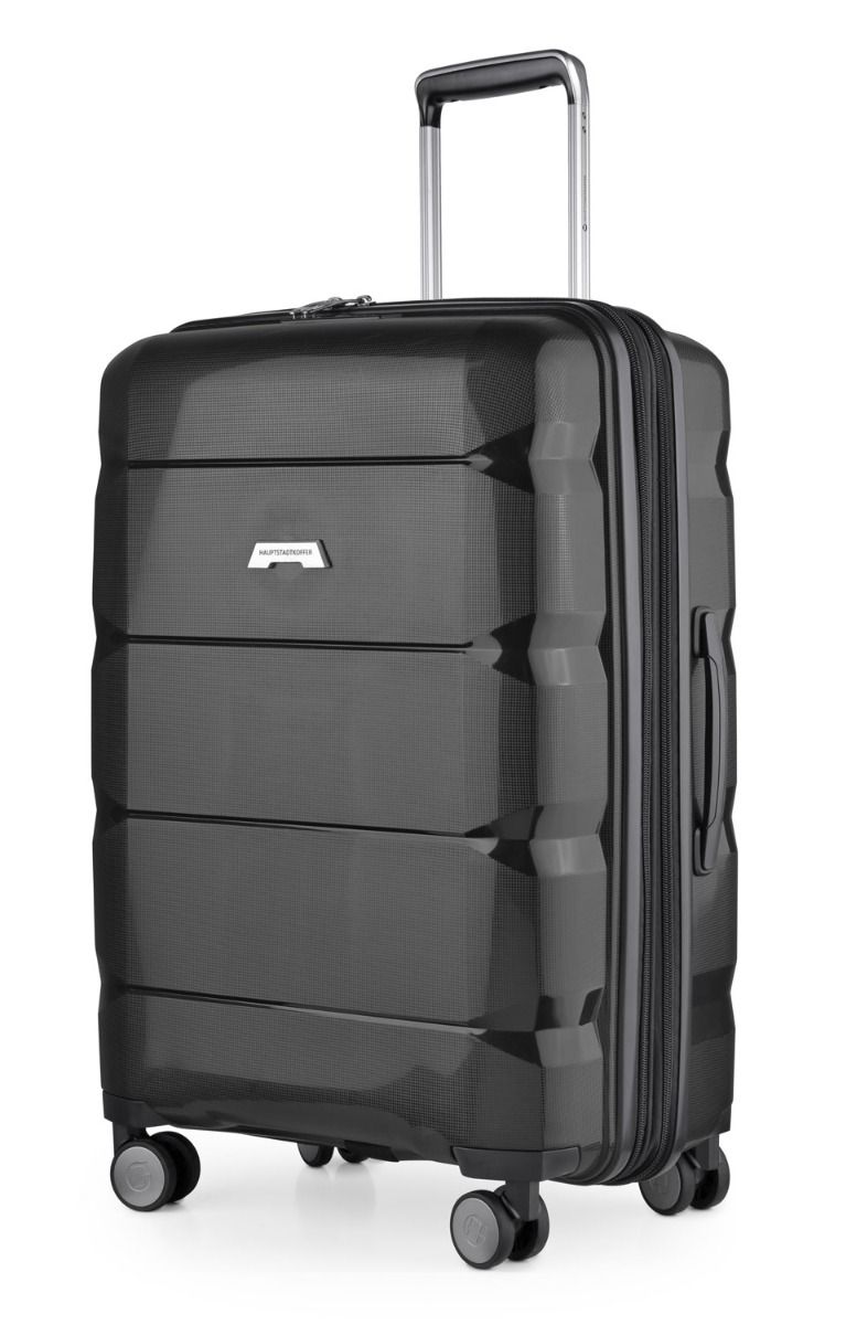 Britz - suitcase hard case trolley, TSA, 75 cm, 115 liters dark green