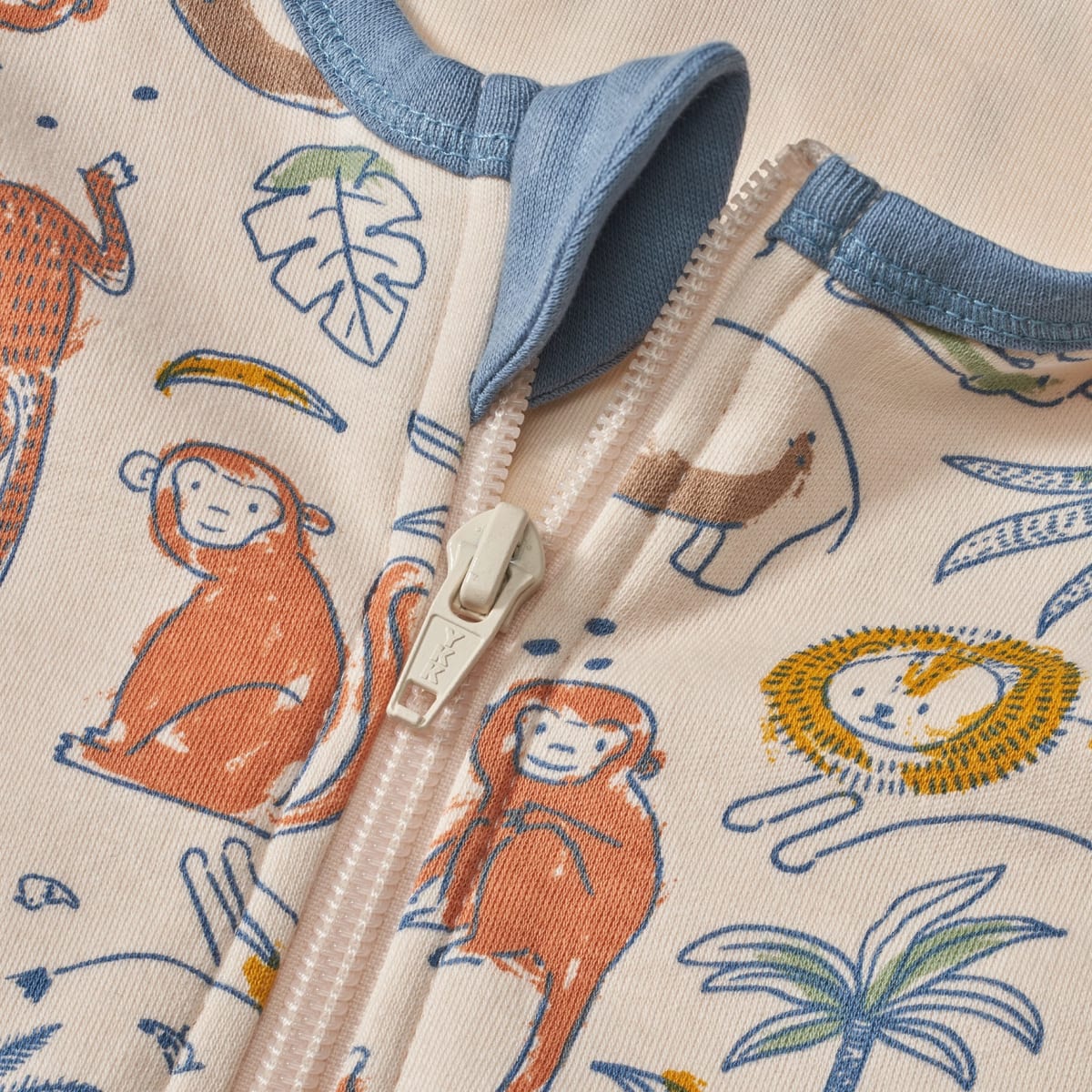 Schlafsack 1 TOG mit Beinen, mit Dschungel-Muster, 100 cm, 1 St