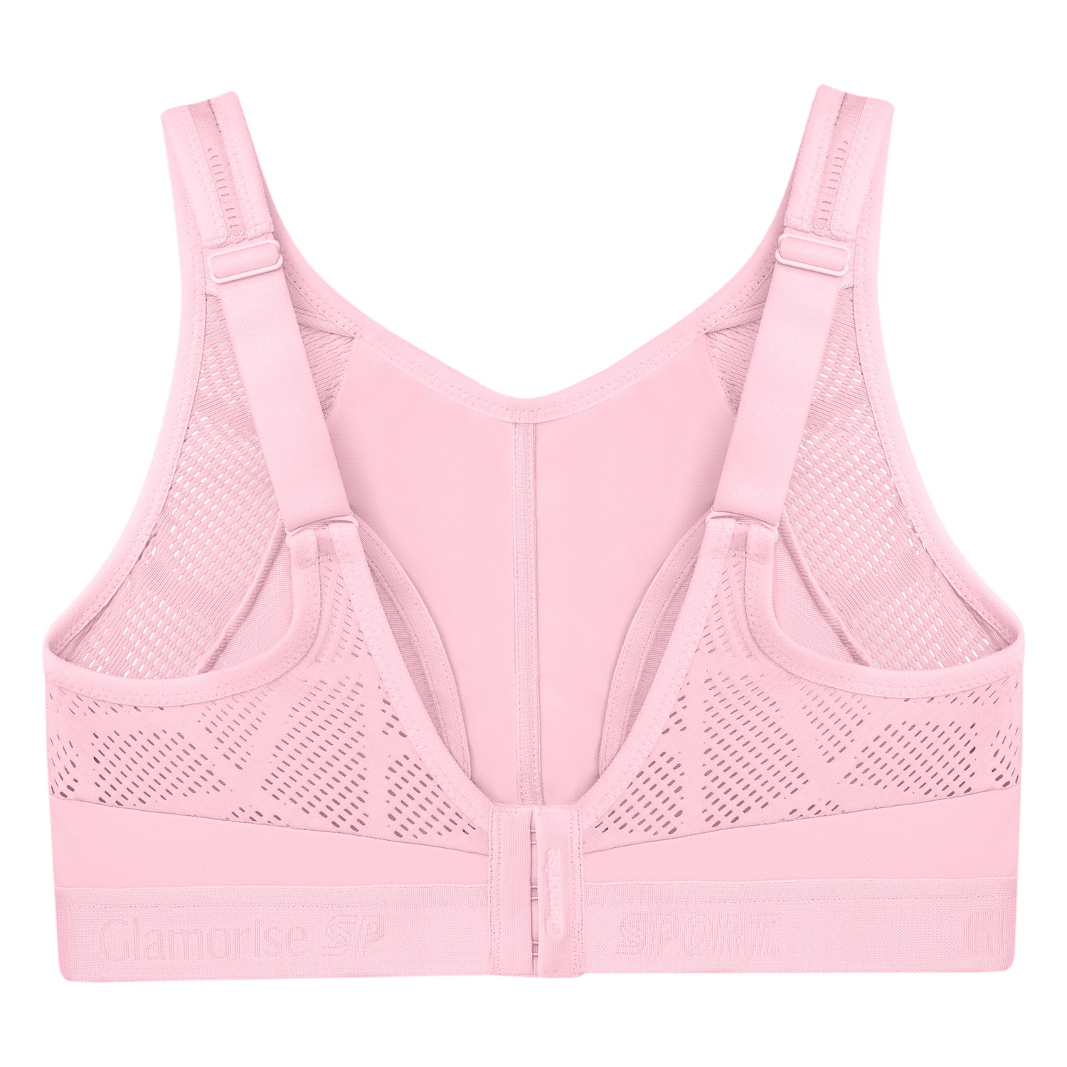 Atmungsaktiver Mesh-Sport-BH - Pink