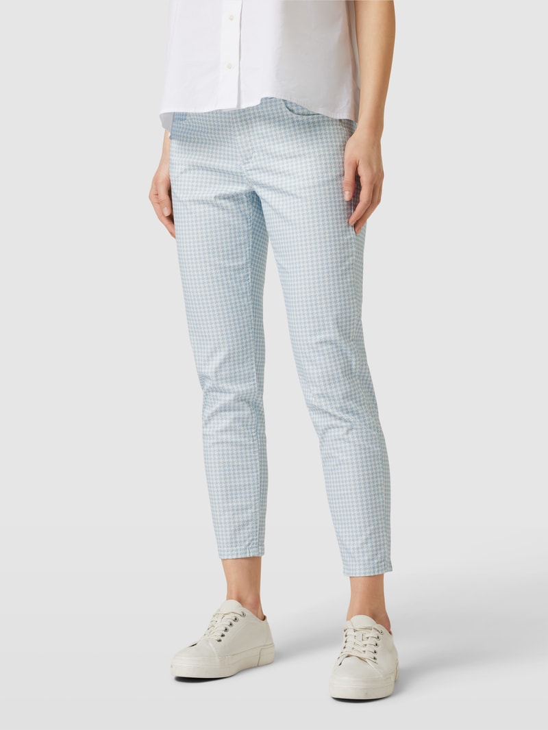 Hose mit Vichy-Muster Modell 'ORNELLA' in hellblau