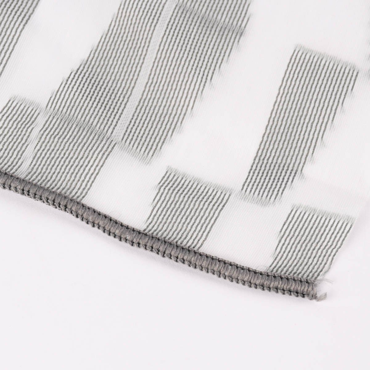 Meterware Rasch Textil Stores Scherli Rechtecke abstrakt grau 300cm, halbtransparent, Kunstfaser, überbreit