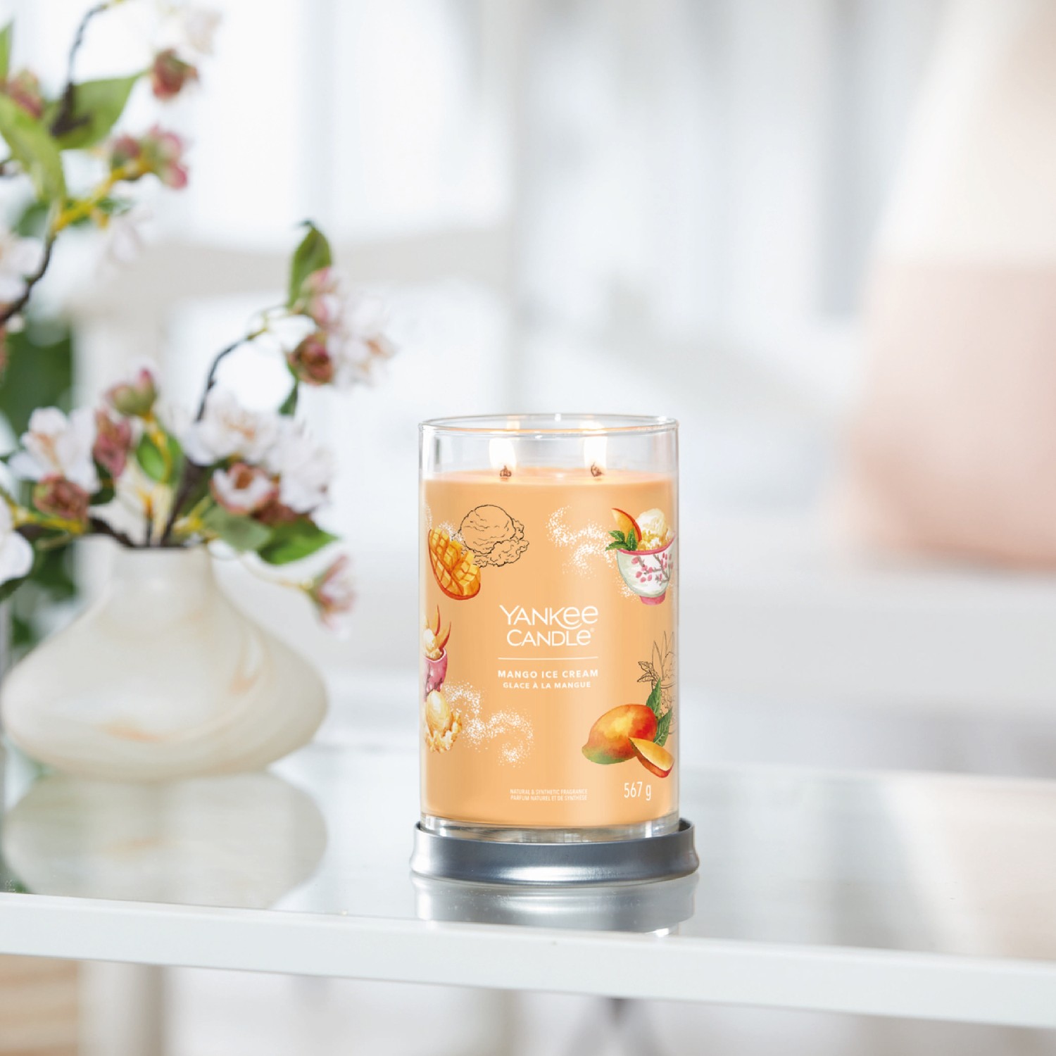 YANKEE CANDLE Veľký pohár na mangovú zmrzlinu