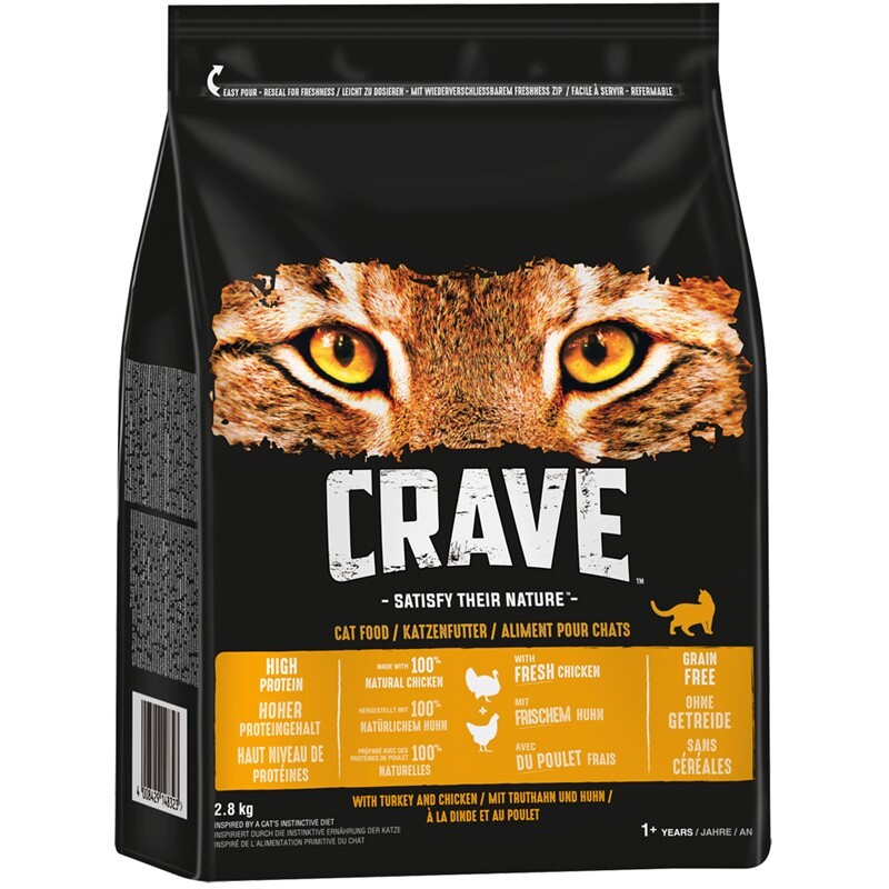 CRAVE Trockenfutter CRAVE mit Truthahn und Huhn 2,8 kg