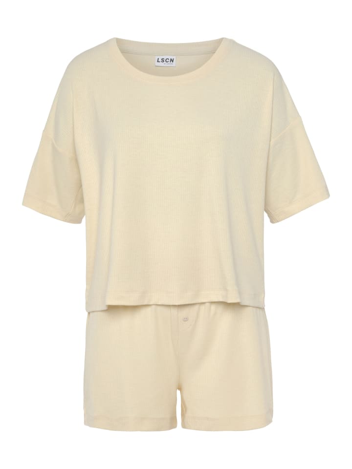 LSCN BY LASCANA Shorty in ecru günstig kaufen 44-46