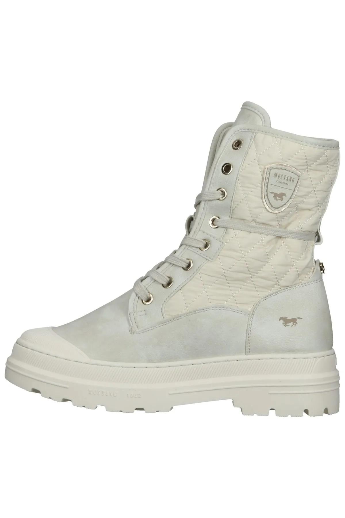 Mustang  Stiefelette - Grau - Blockabsatz