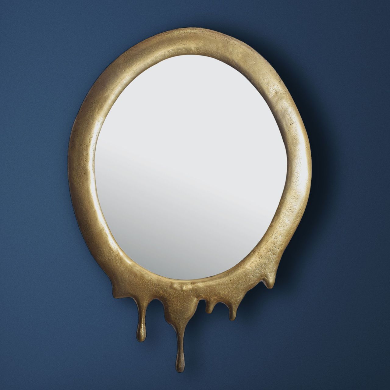 Wohnling Wandspiegel 50x71 cm Glas Gold