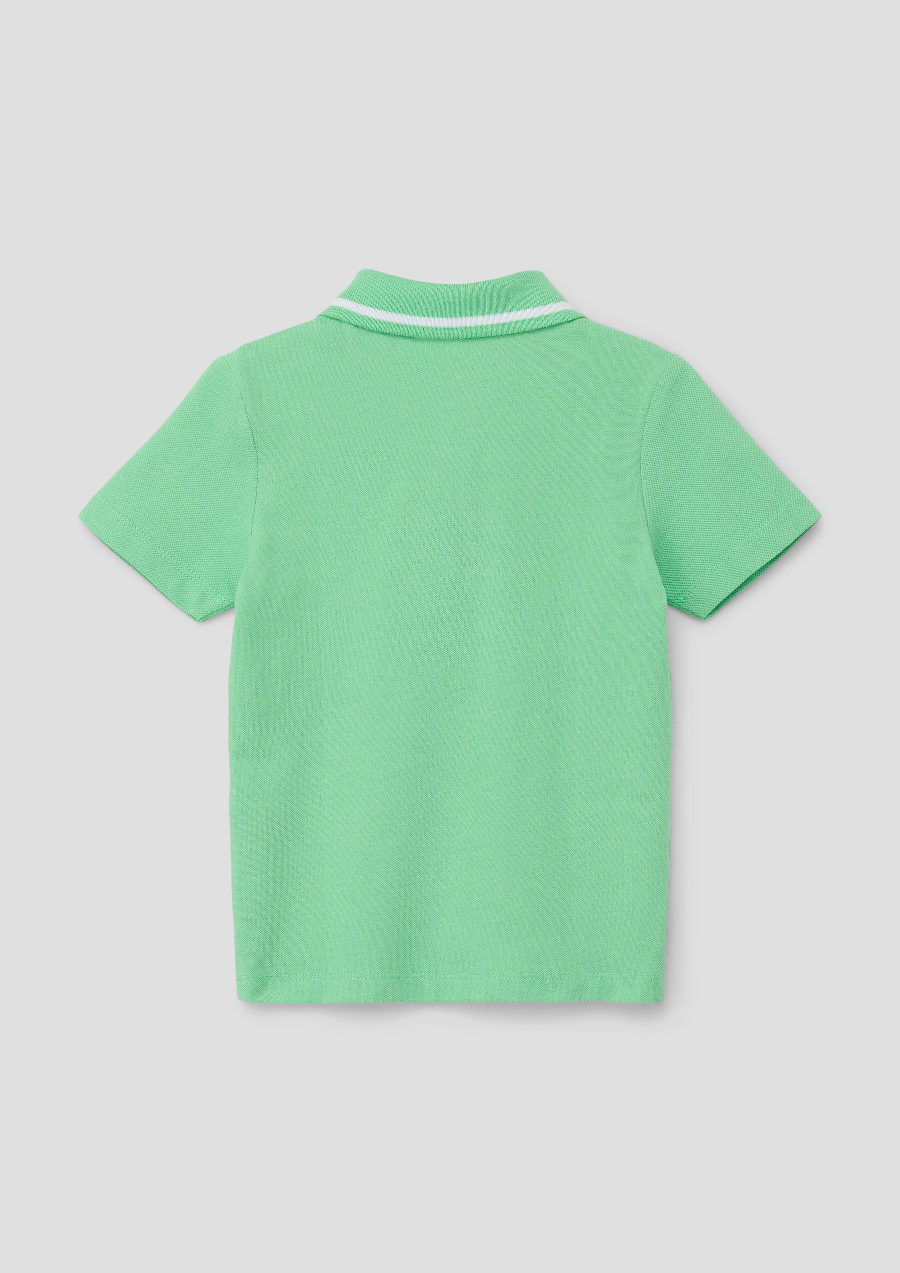 Poloshirt mit Kontrast-Streifen  2143111-7303