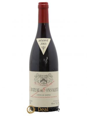 Côtes du Rhône Château de Fonsalette Emmanuel Reynaud  2003 - Lot de 1 Bouteille