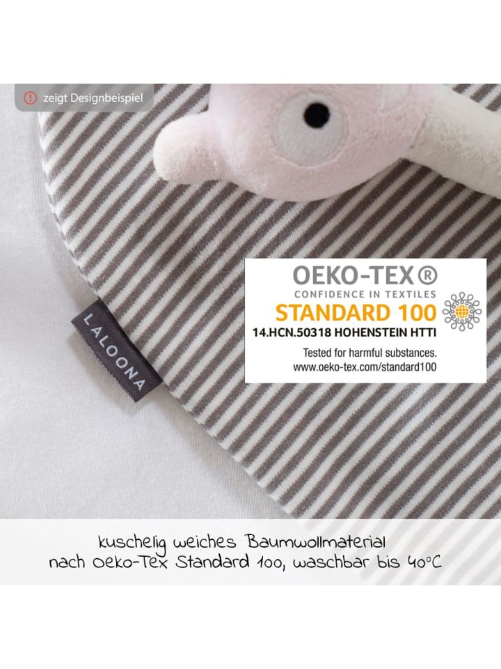 LaLoona Strampelsack Baby - Weiß-Taupe in weiss,beige günstig kaufen onesize