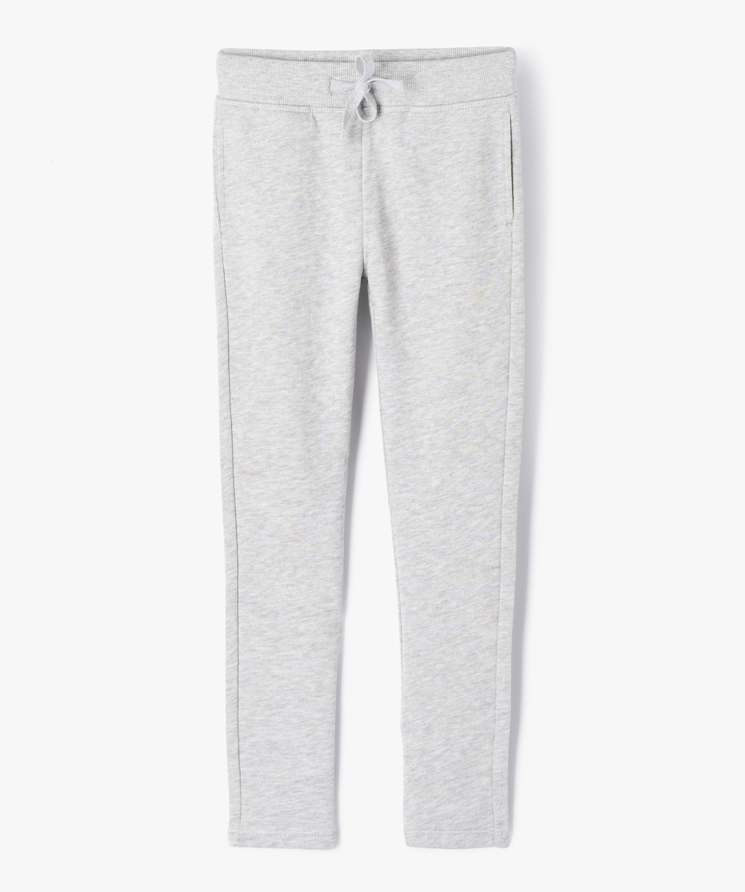 Leggings de sport fille avec surpiqres pailletées gris | GEMO