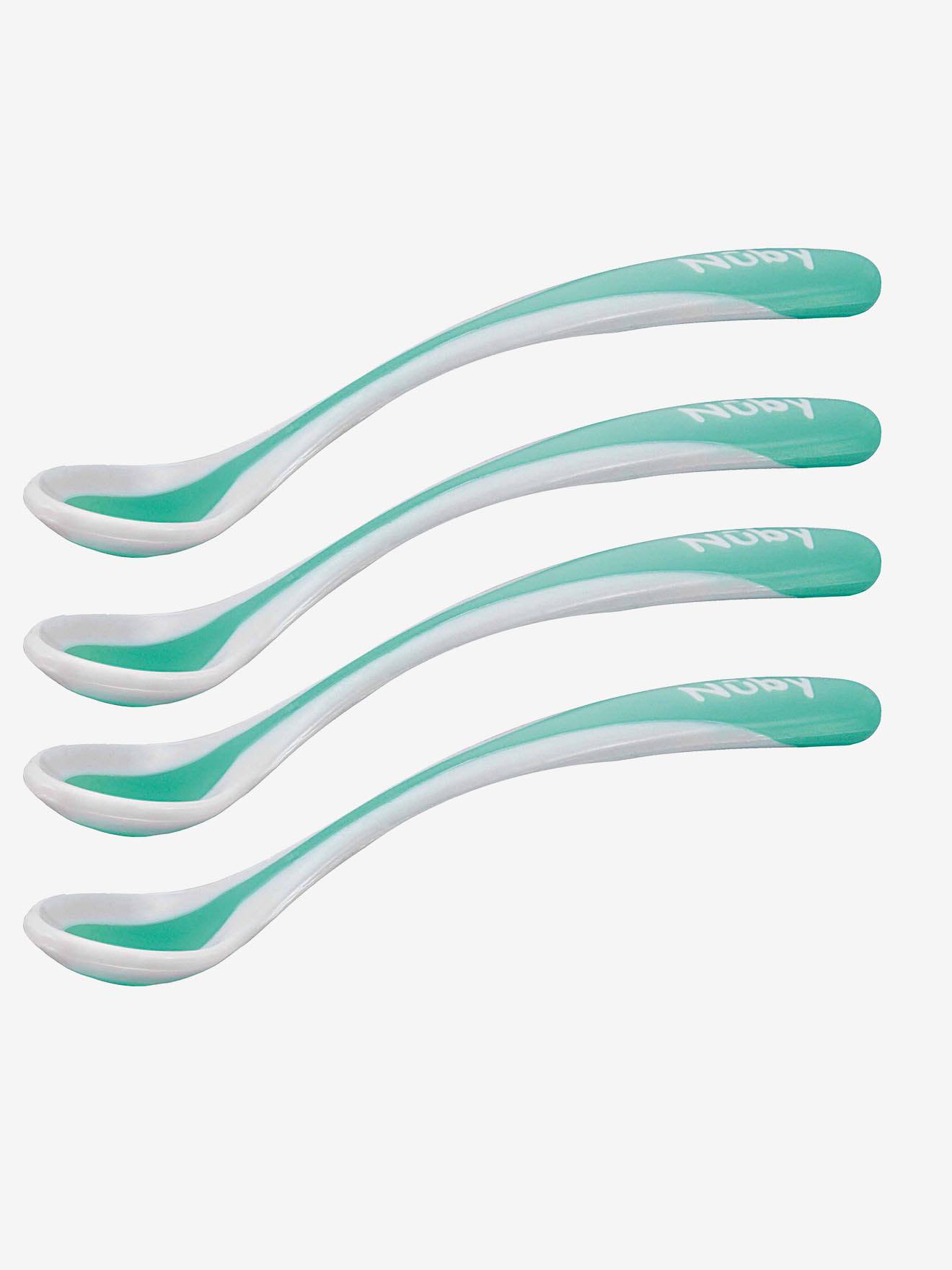 Lot de 4 cuillères bébé thermosensibles NUBY aléatoire