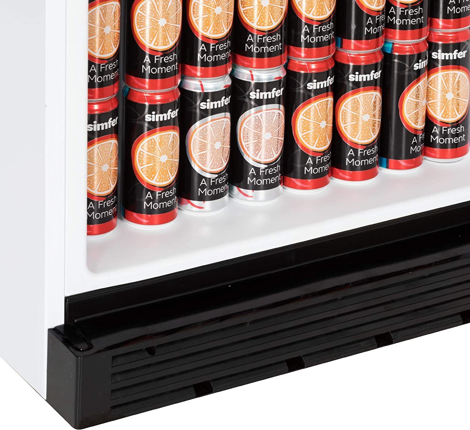 Simfer Getränkekühlschrank SDS 385 DC 1 CF, 200 cm hoch, 60 cm breit, LED-Display, 358 L, Self-Closing Glastür