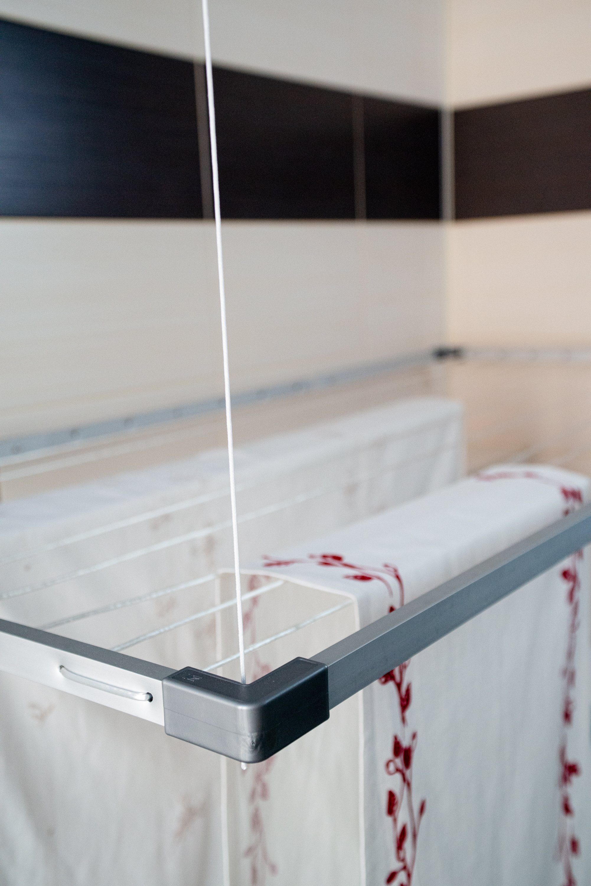 DRY-SMART Wäscheständer FLEX, Erweiterbar bis zu 16 m Trockenlänge, Platzsparend