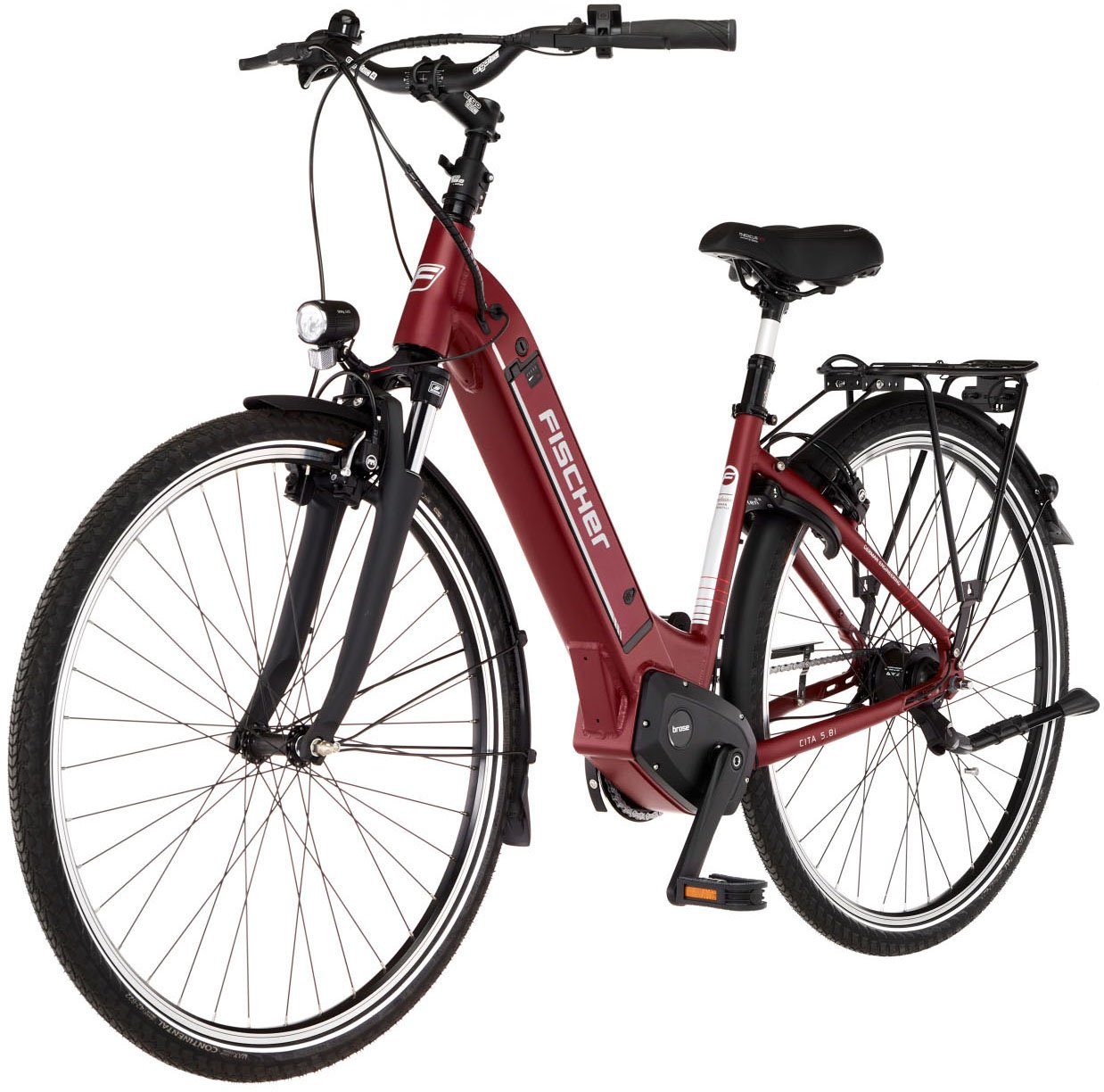 FISCHER Fahrrad E-Bike CITA 5.0i - Sondermodell 504 44, 7 Gang Shimano NEXUS Schaltwerk, Mittelmotor, 504 Wh Akku