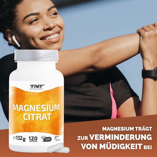 Magnesium Citrat. zur Verminderung von Müdigkeit. Teil des Elektrolythaushaltes