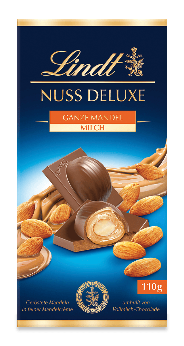 Nuss Deluxe Vollmilch Mandel, 110g