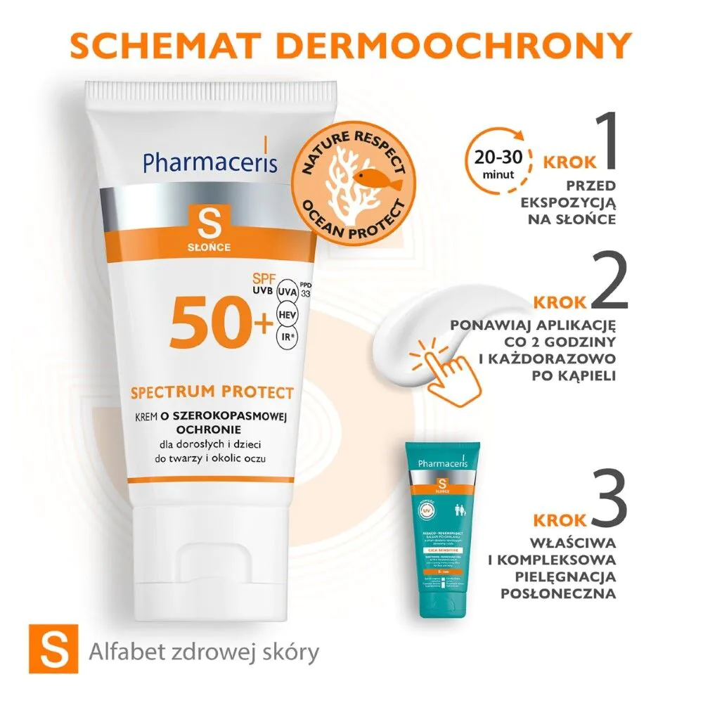 Pharmaceris S Creme med bredbåndsbeskyttelse SPF50+