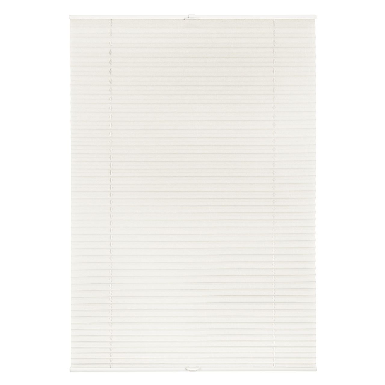Lichtblick Plissee Klemmfix, ohne Bohren, verspannt - Weiß, 60 cm x 210 cm (B x L)