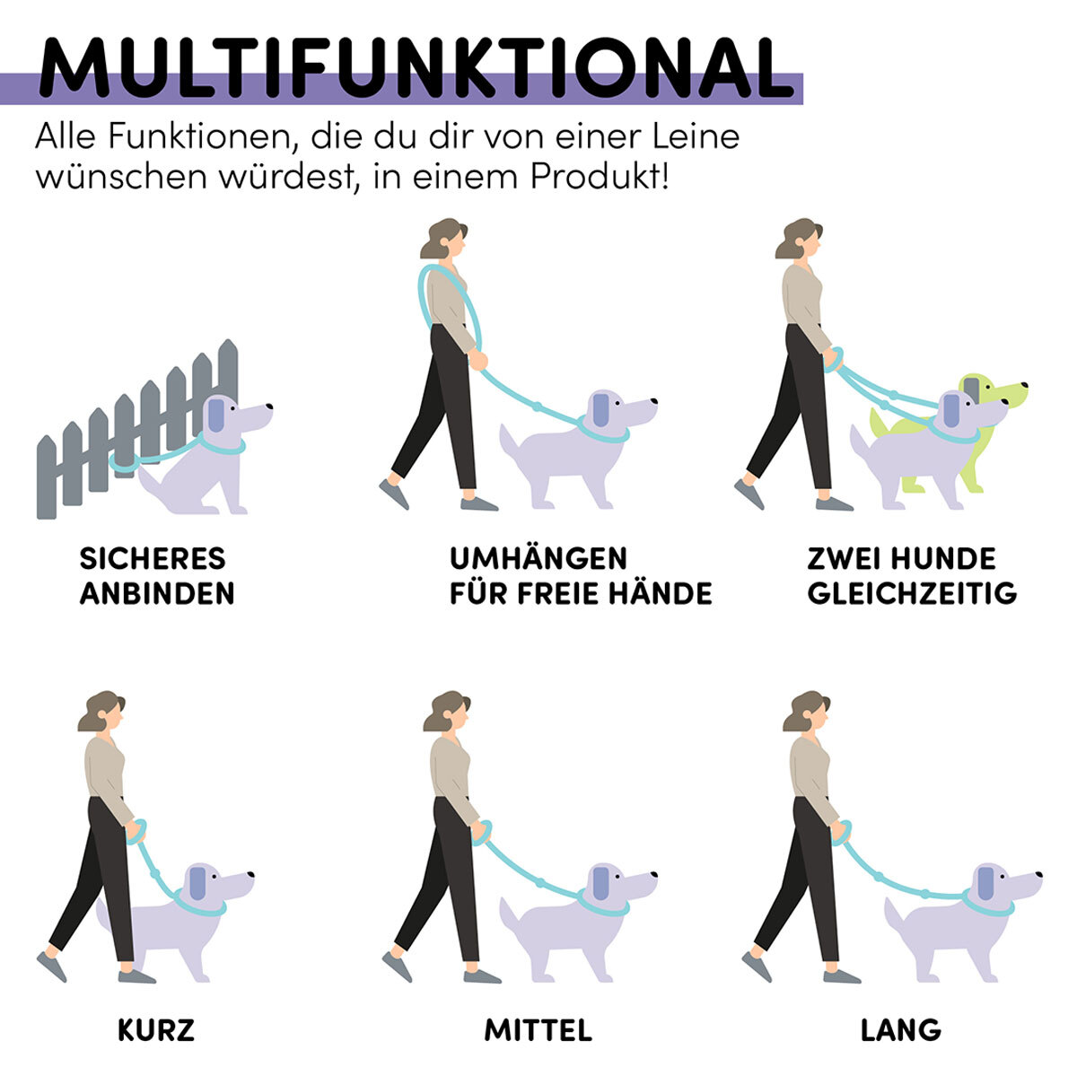 STUCH Hundeleinen STUCH Hundeleine Führleine beige