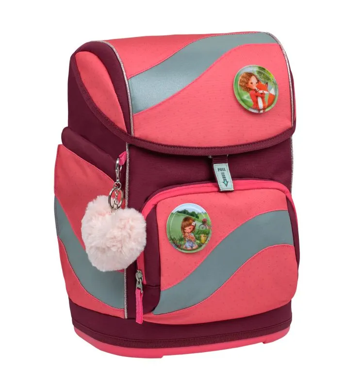Belmil Smarty Schulranzen Set 5-teilig mit 6 Patches - Sweet Candy