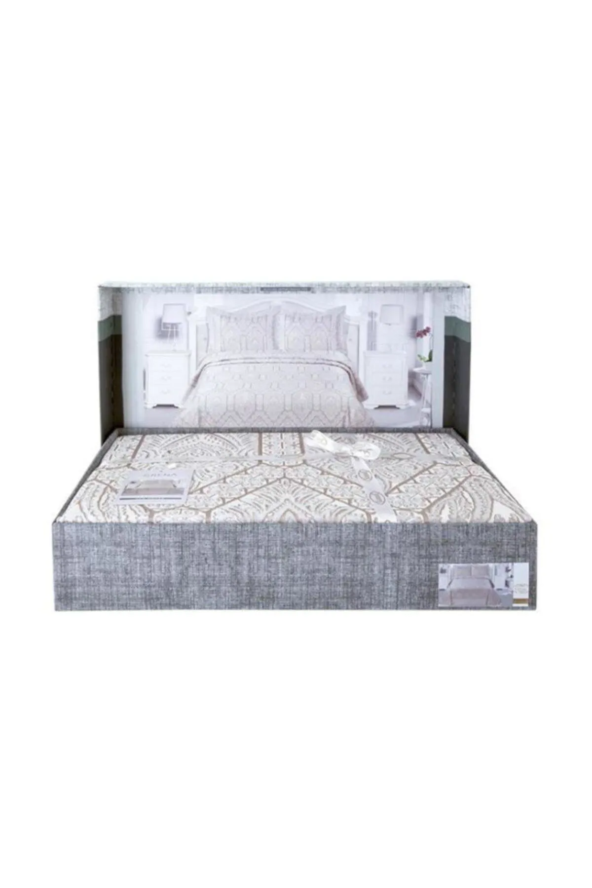 Karna Home  Grena Doppelbett-Tagesdecke, Creme