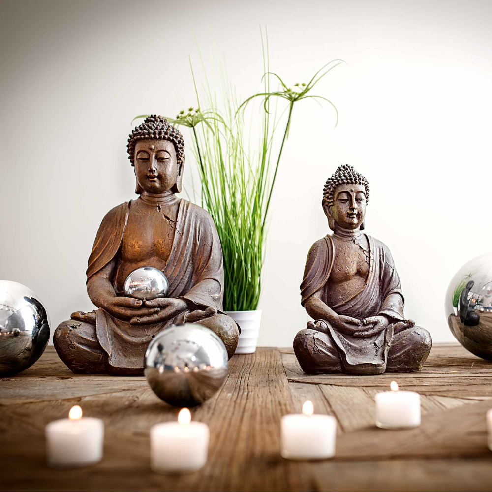 Deko-Figur Buddha braun