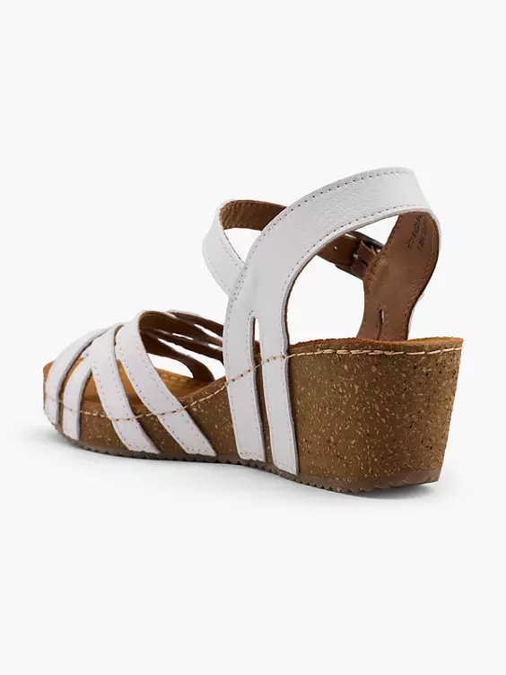 5th Avenue Leder Keilsandalette