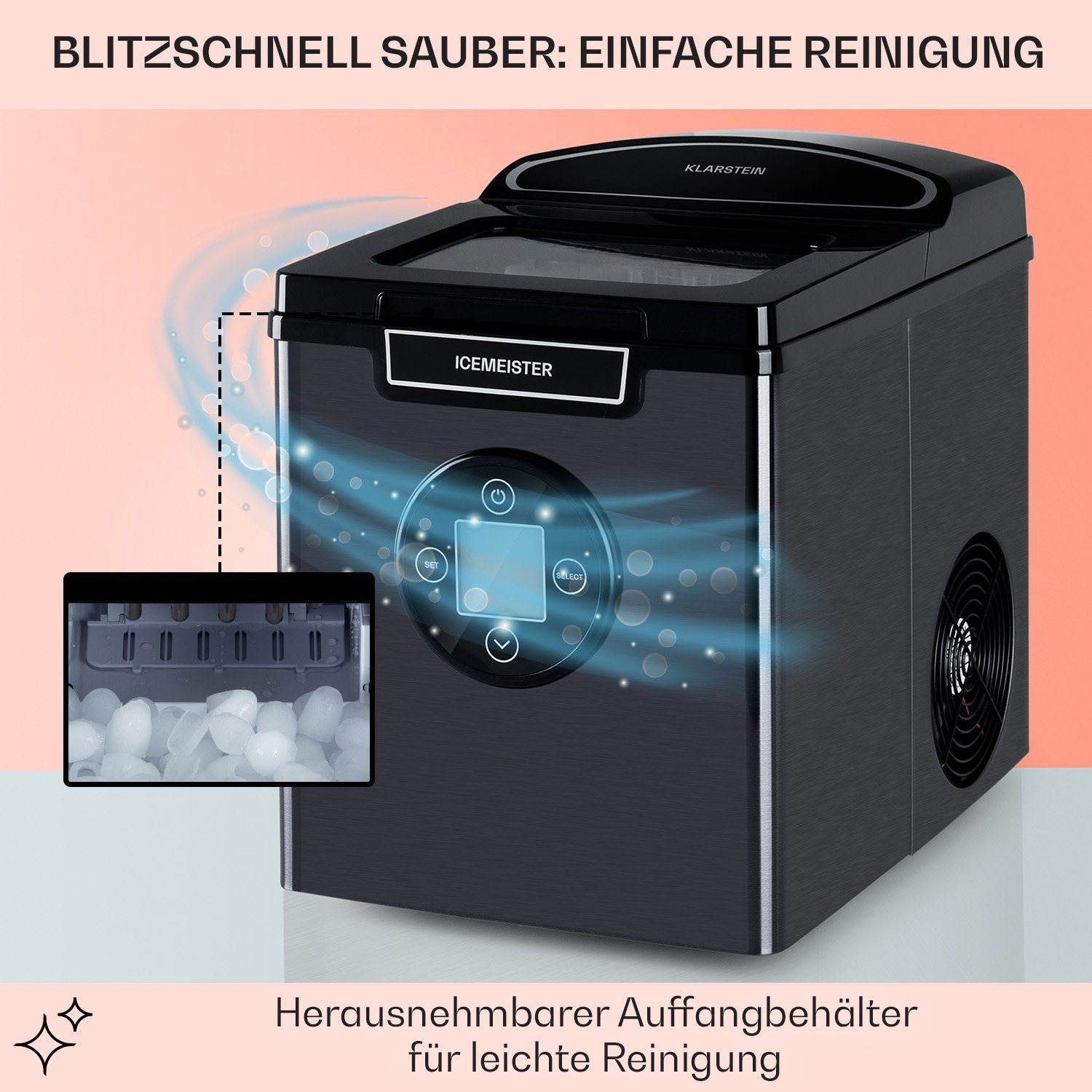 Klarstein Eiswürfelmaschine Icemeister 2G