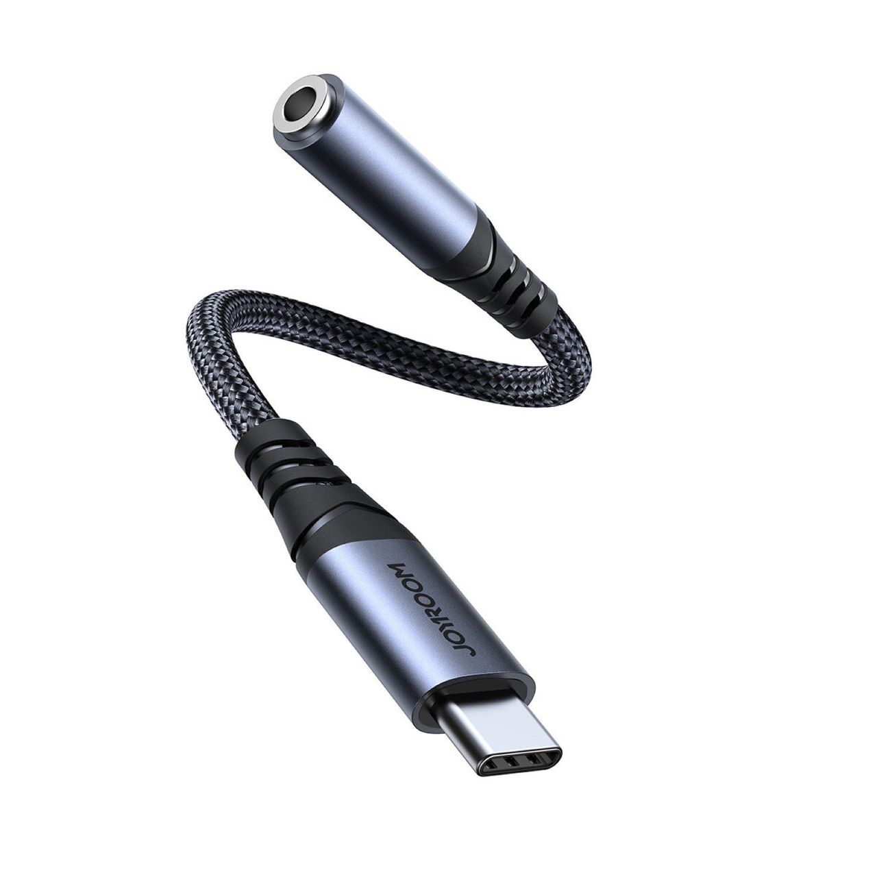 Joyroom Audio Adapter USB-C DAC-Adapter auf 3,5-mm-Miniklinke – Schwarz