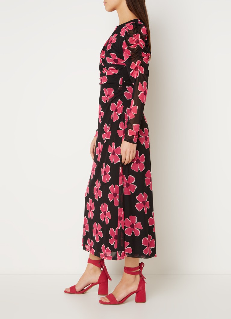 Φόρεμα Fabienne Chapot Bella με φλοράλ print και mesh midi