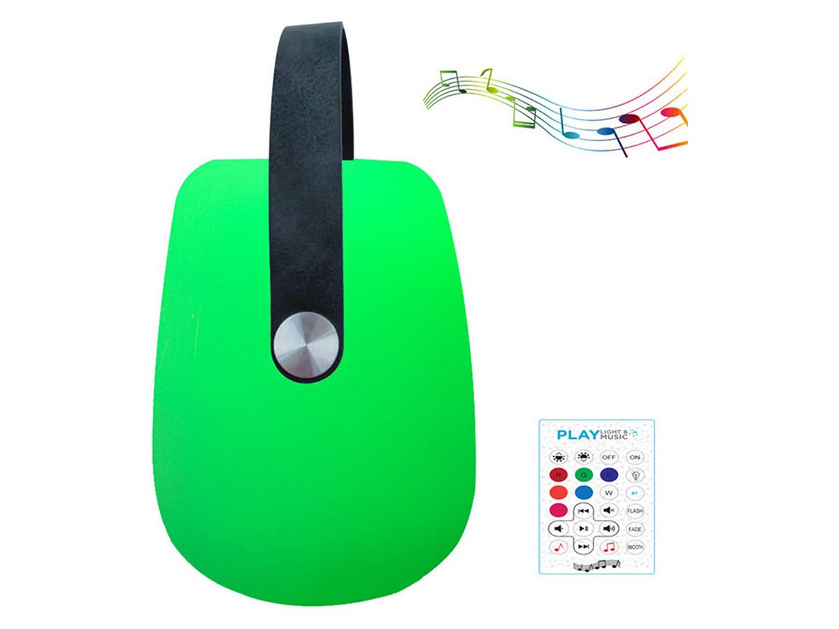 Eurotrail LED Musikbox Wiederaufladbare Tischlampe