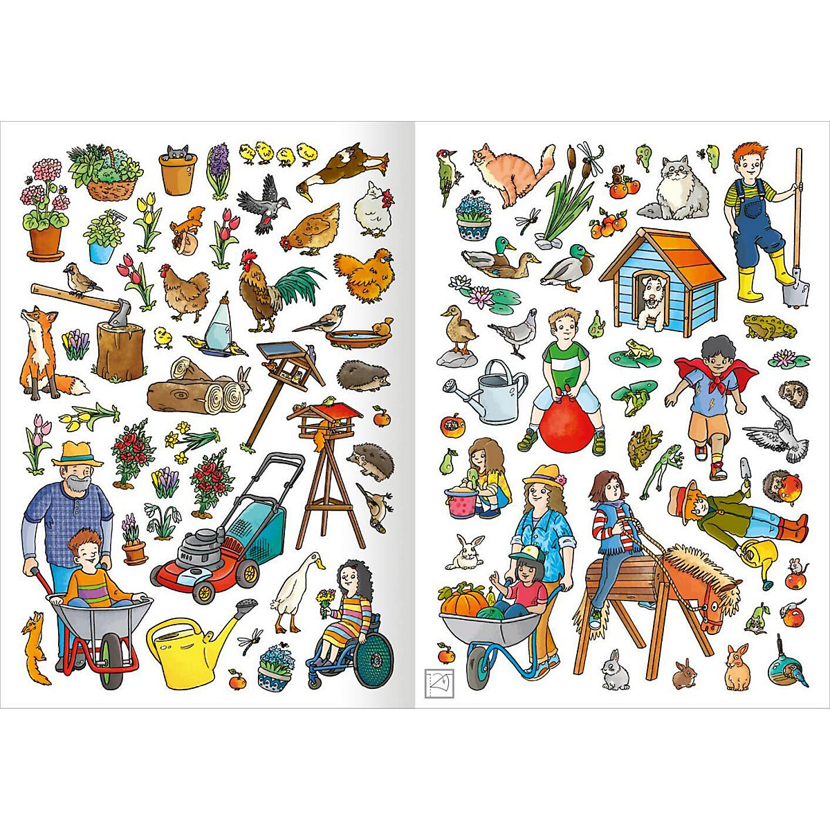 Mein Garten-Stickerheft