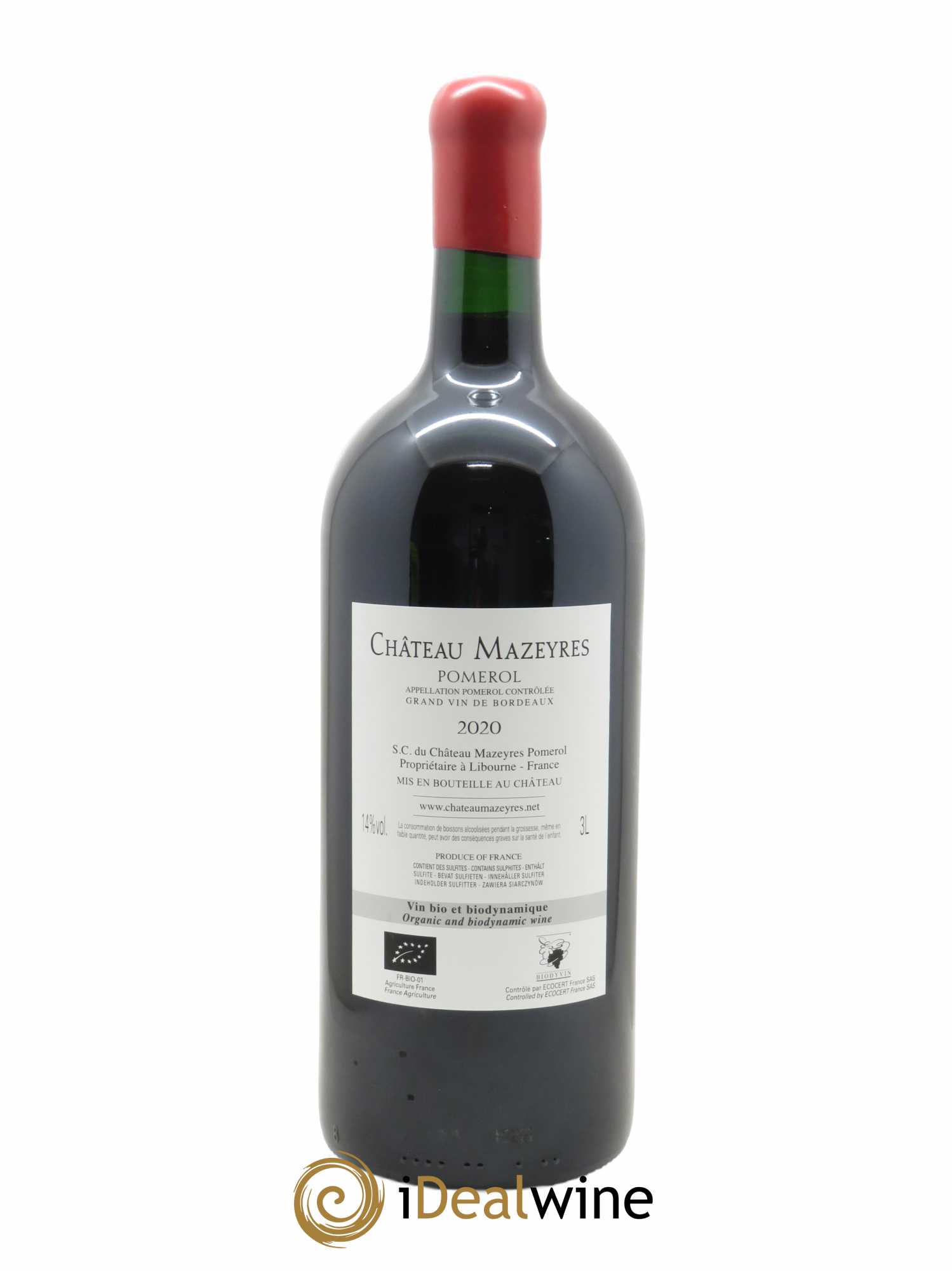Château Mazeyres  2020 - Lot de 1 Double-magnum