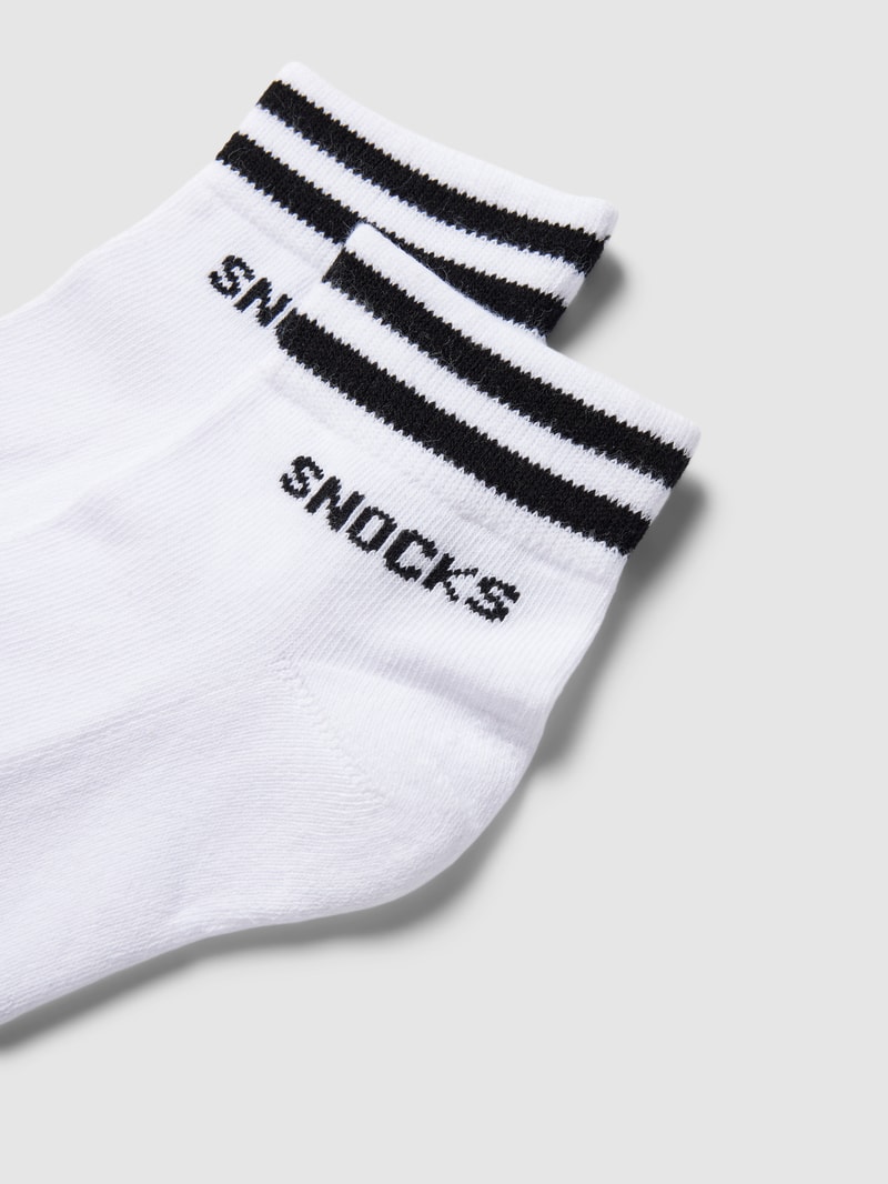 Socken mit Streifen im 2er-Pack in weiß