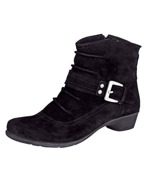 Stiefelette mit modischer Zierschnalle