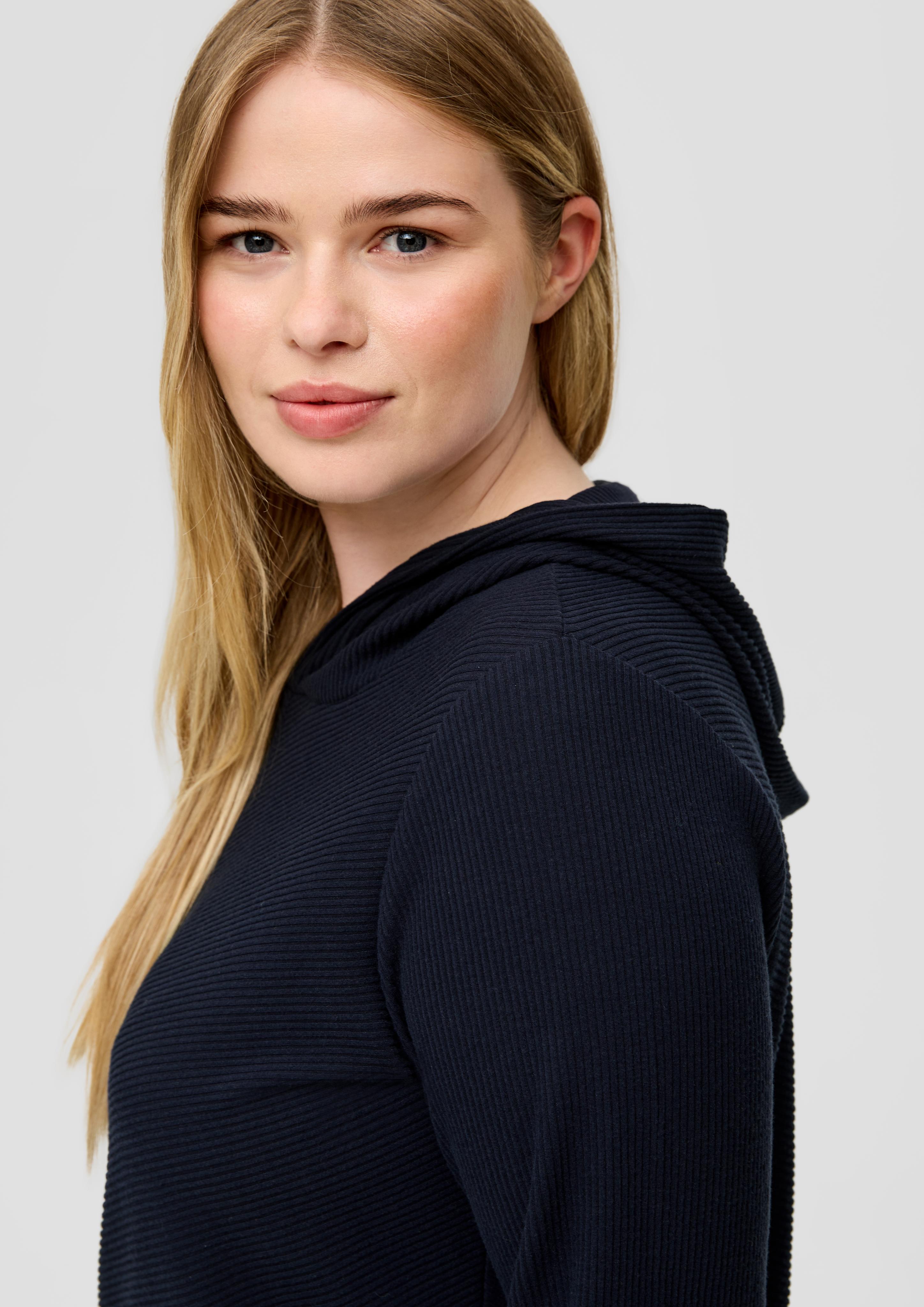 Weiches Kapuzenshirt in Rippstruktur  2135935-5959