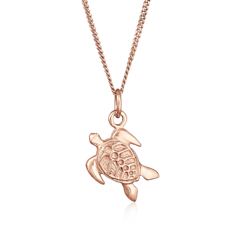 Elli Elli Collier Femmes Char Tortue Pendentif Soleil en Argent Sterling 925 Bijoux