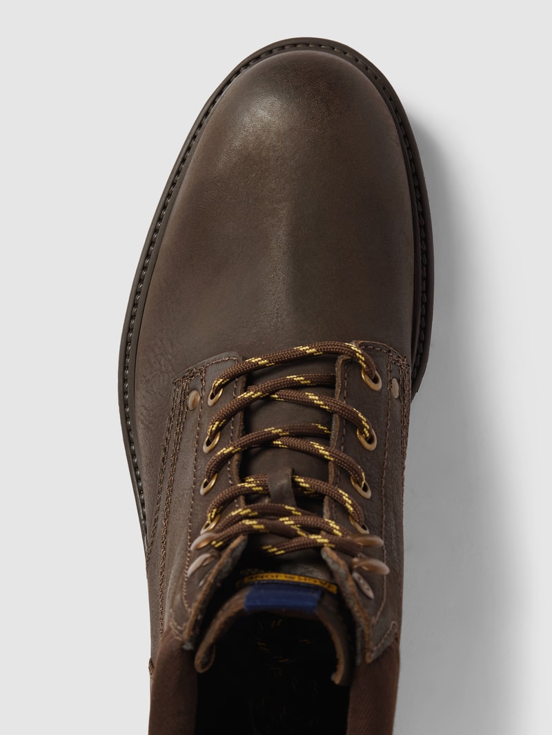 Boots aus Leder in mittelbraun