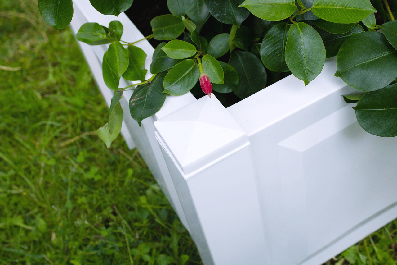 KHW KHW Pflanzkasten 43 cm mit Spalier, weiß