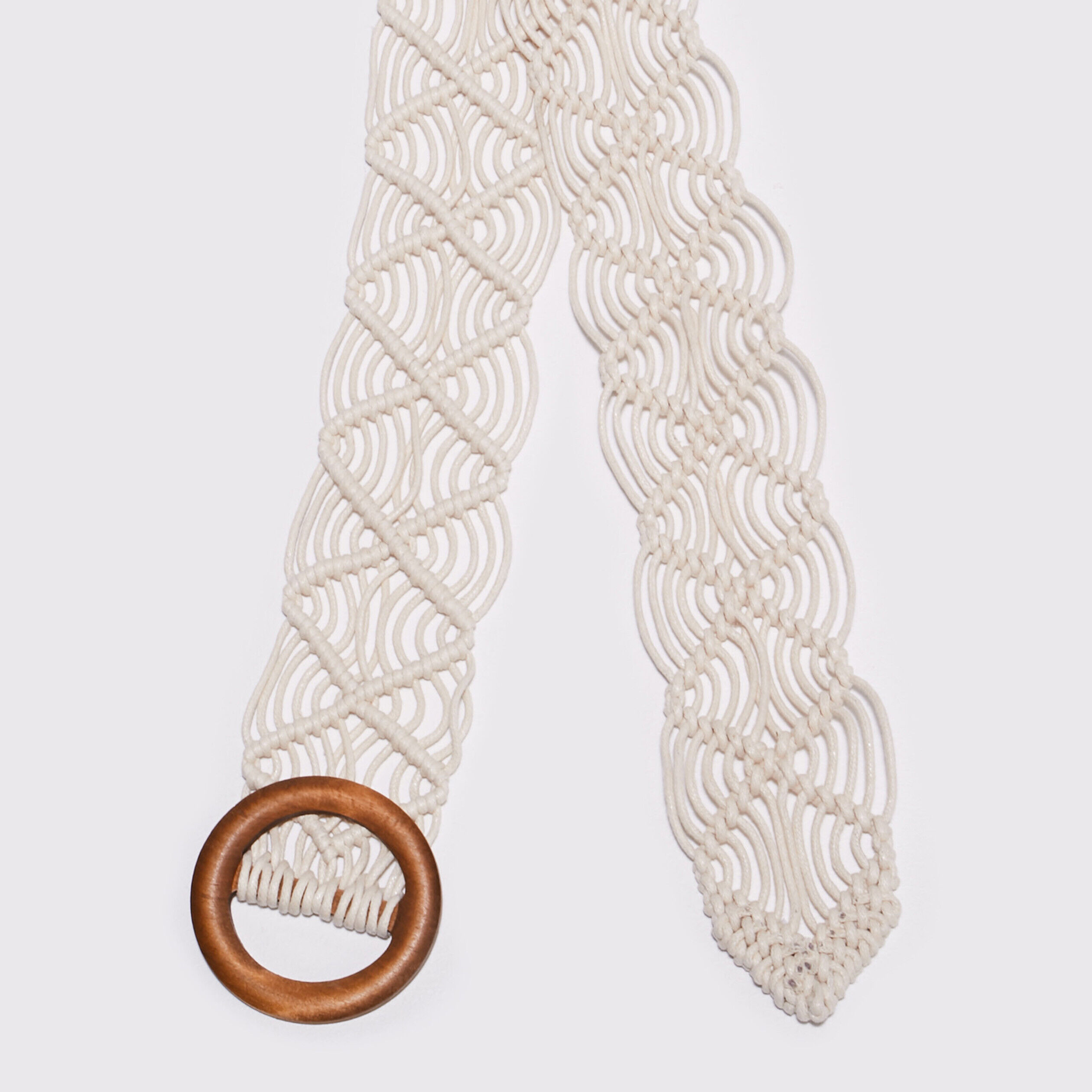 Ceinture macramé ecru femme | Cache Cache