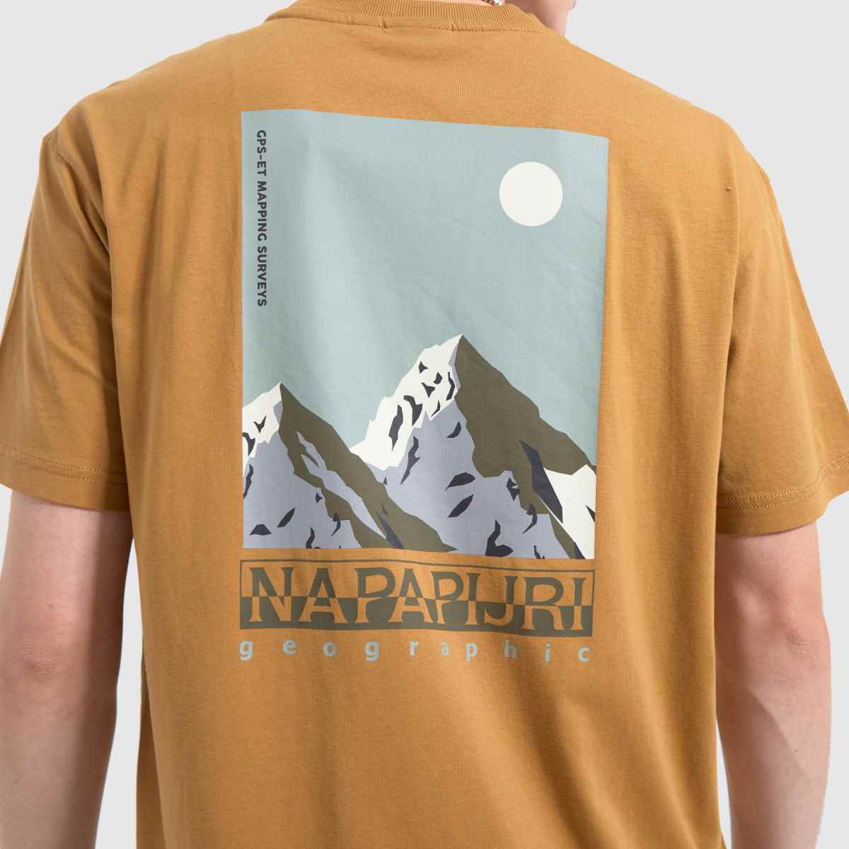 NAPAPIJRI telemark t-shirt i brunt