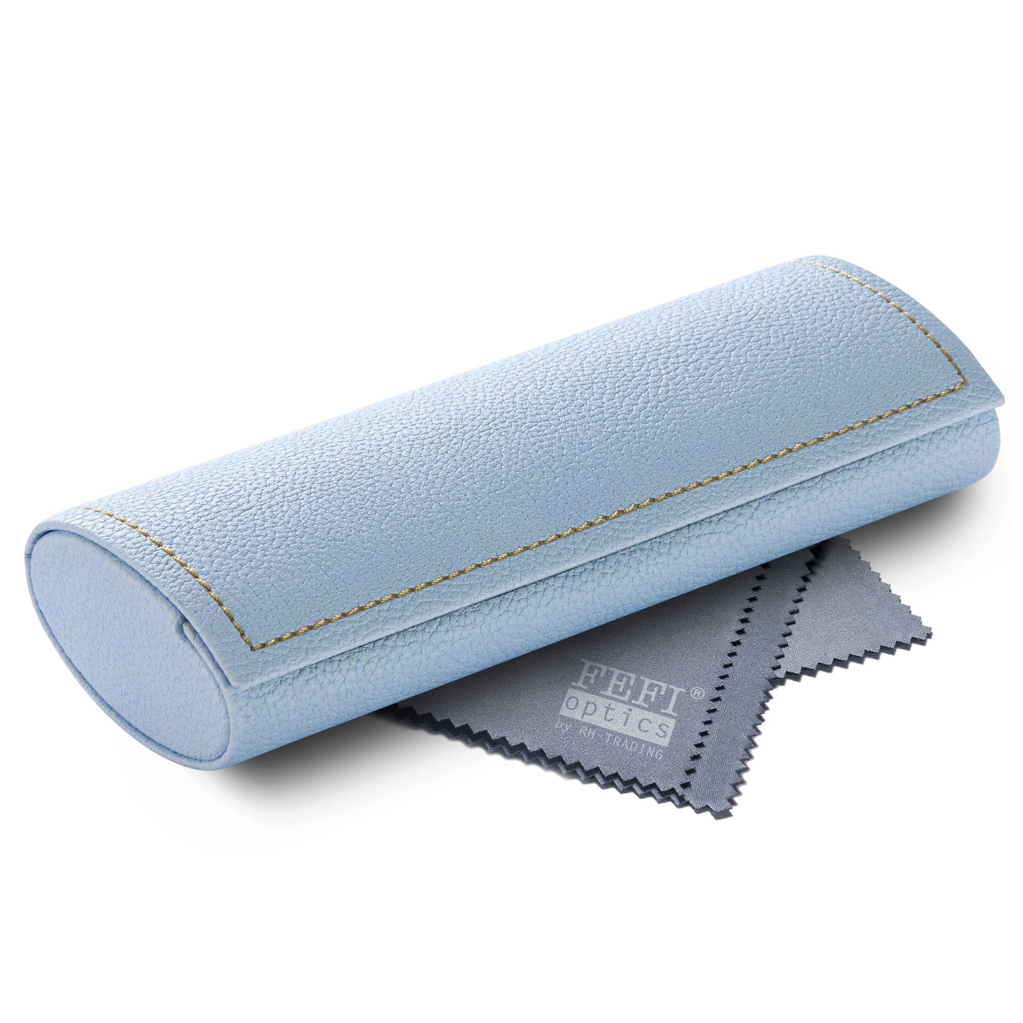 FEFI Brillenetui Hardcase: “PASTELL”, Set aus 1 Etui + hochwertigem Mikrofasertuch
