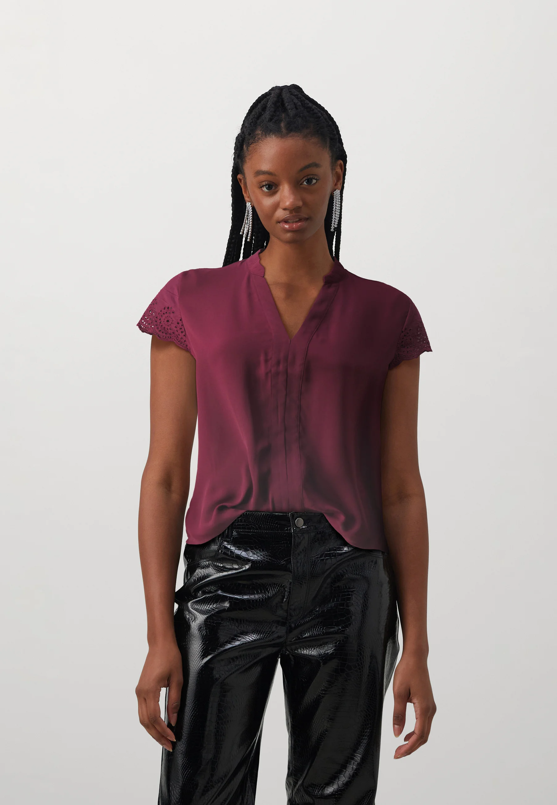 VILA VILENA CUELLO EN V - Camiseta con estampado