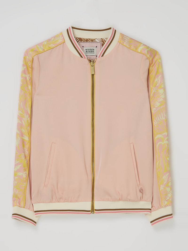 Blouson mit Stehkragen in rosa